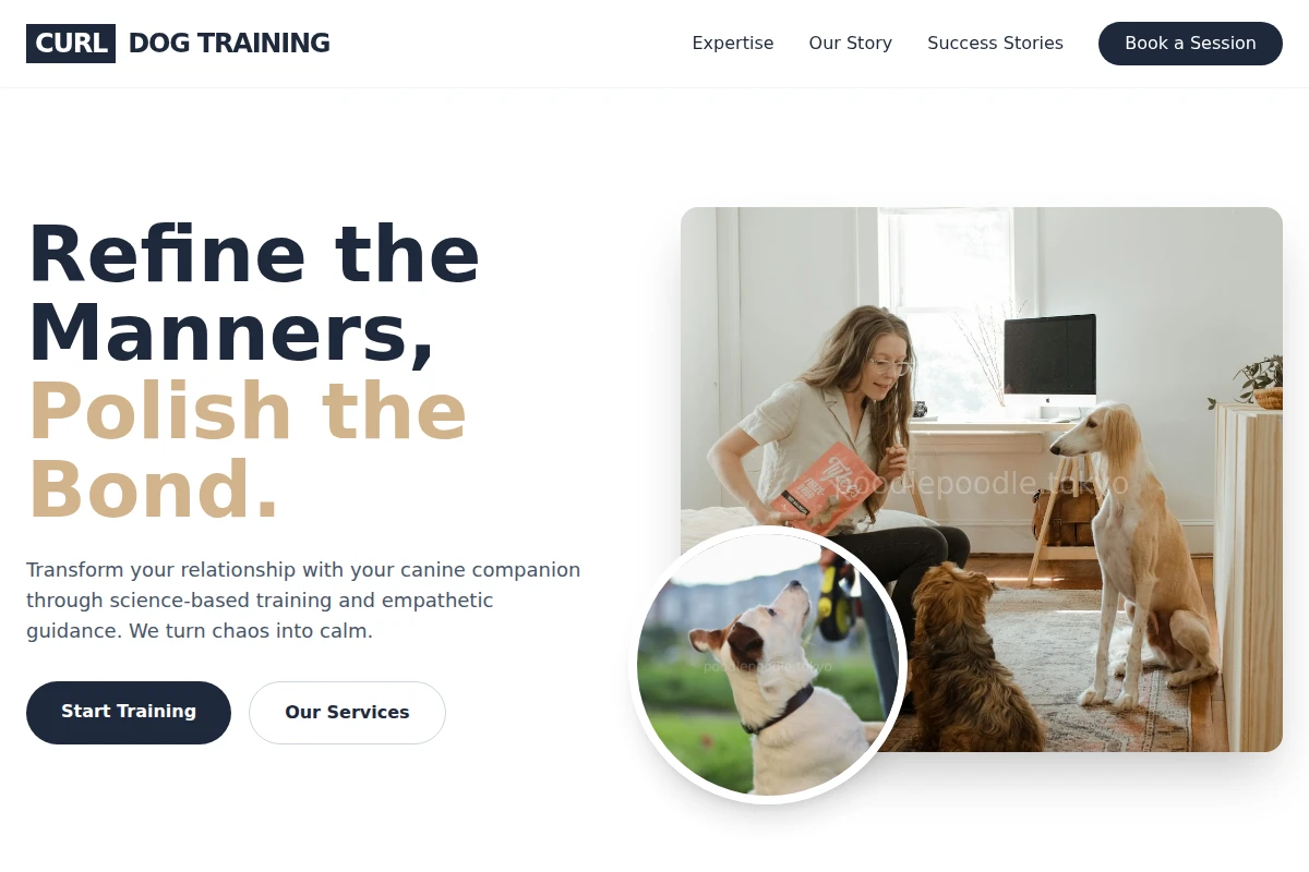 Curl Dog Training